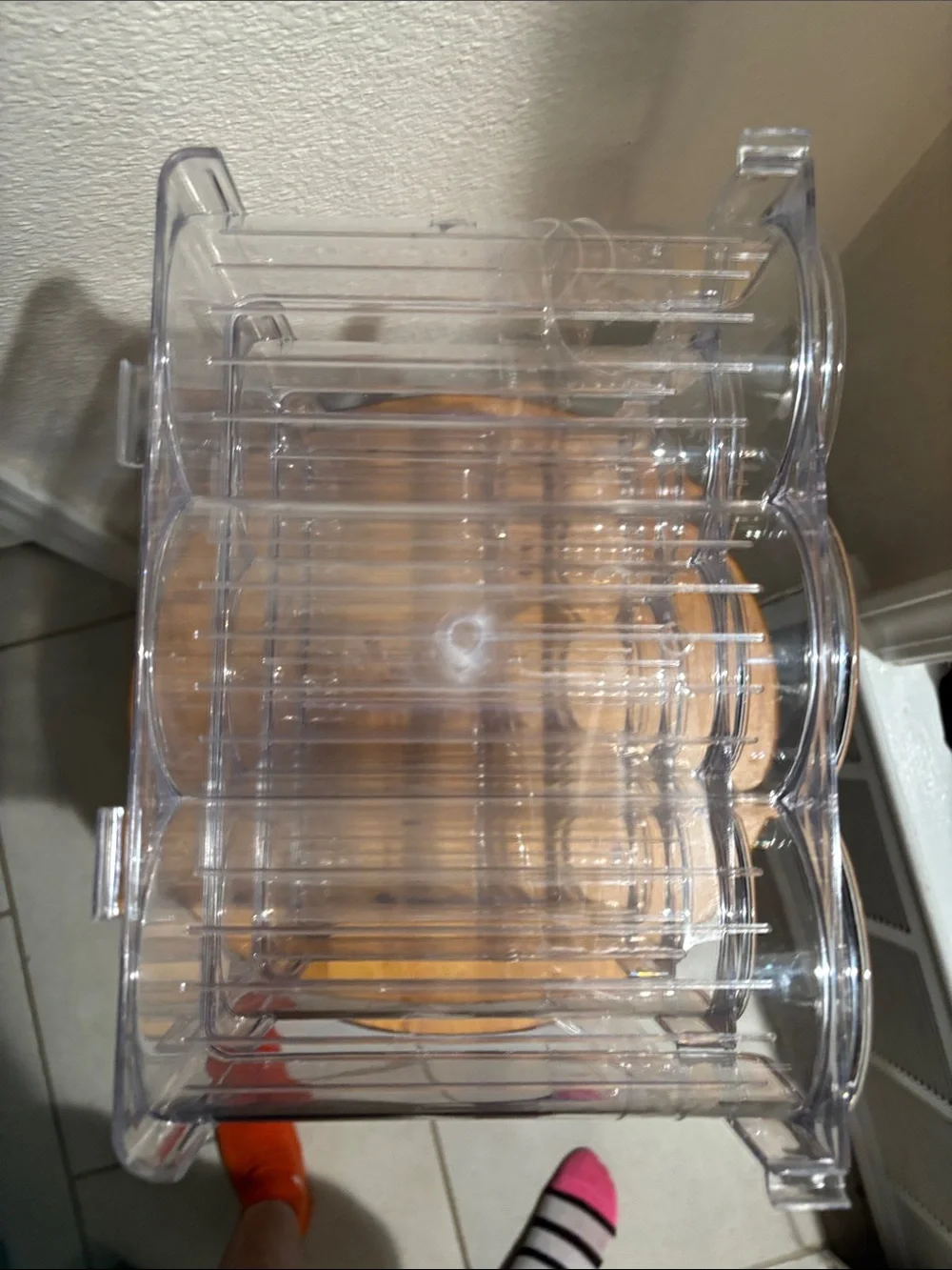 Source Unknown clear stackable